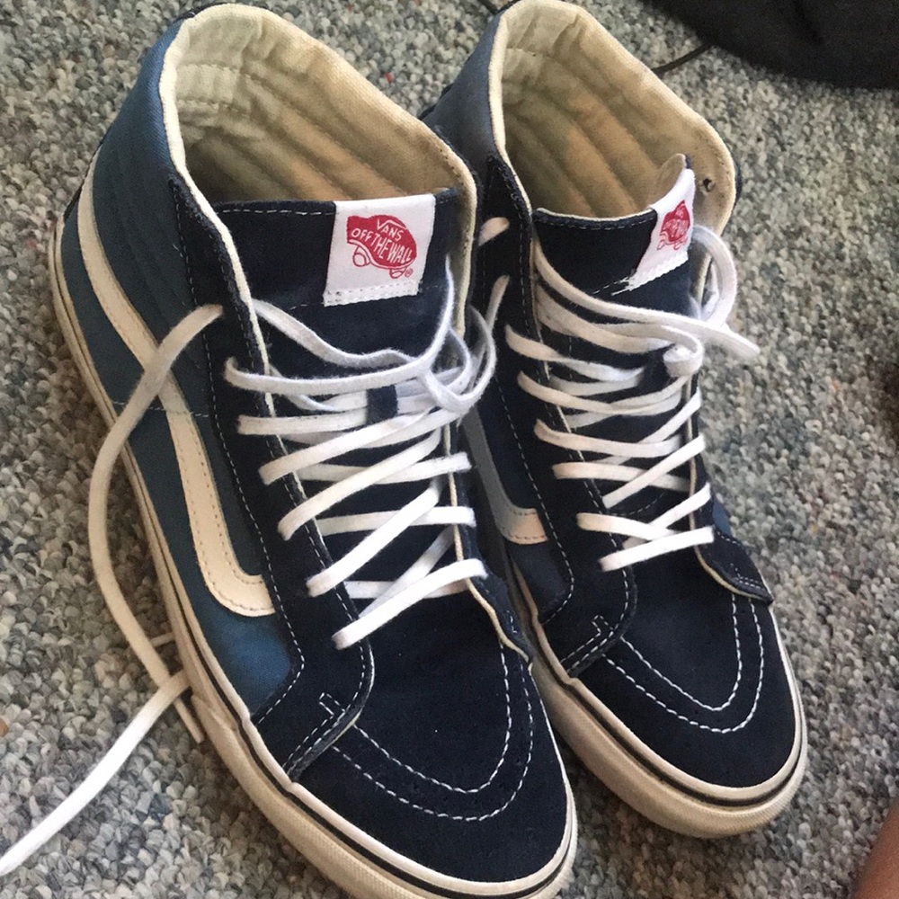 Vans sk8 Hi navy blue size 8.5
